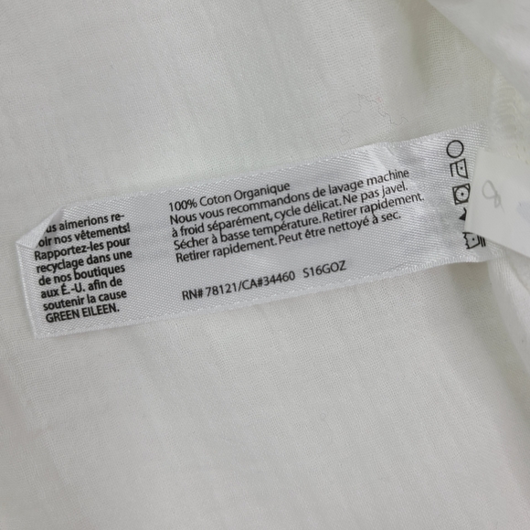 EILEEN FISHER White Long Boxy Jacket - XS - Picture 6 of 6